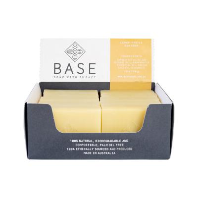 Base (Soap With Impact) Soap Bar Lemon Myrtle (Raw Bar) 120g x 10 Display
